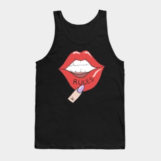 Euphoria - RULES Lip Tattoo Tank Top